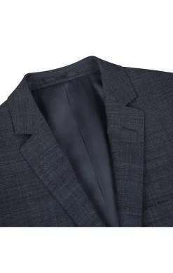 Wool Blend Slim Fit Suit 2 Piece Suit 2 Button in Charcoal