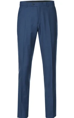 Wool Single Breasted Dress Suit Slim Fit 2 Piece 2 Button in Blue