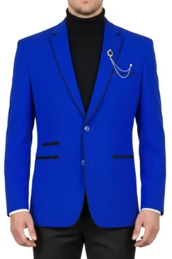 (3XL) Royal Slim Fit Velvet Blazer